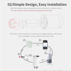 Zigbee Smart Heizkörperthermostat BRT-100 Radiator Thermostat