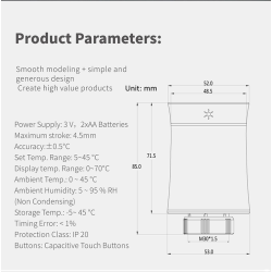 Zigbee Smart Heizkörperthermostat BRT-100 Radiator Thermostat