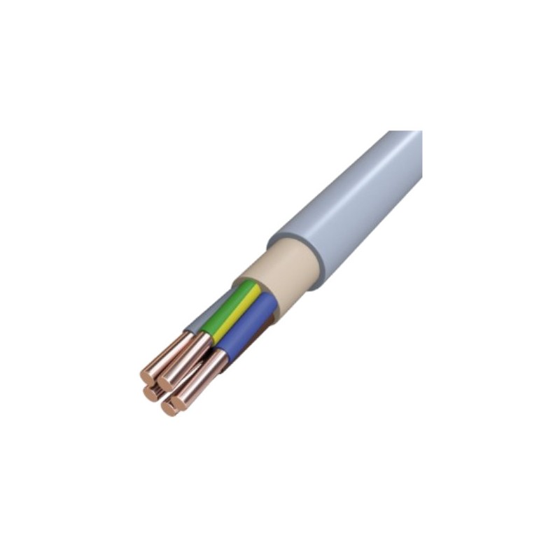 KABEL+LEITUNG PVC-Mantelleitung 5x2,5qmm, gr, R100 NYM-J 5x2,5 GR/