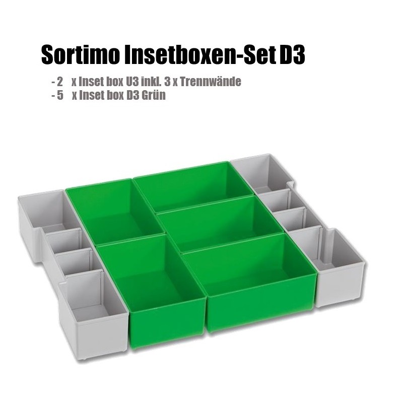 Sortimo Systemkoffer L-Boxx 102 anthrazit/Bosch kompatibel mit InsetBoxen D3 und Deckeleinlage