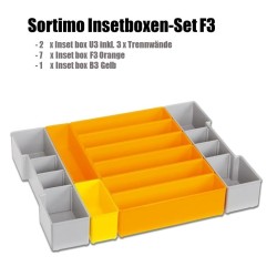 Sortimo Systemkoffer L-Boxx 102 anthrazit/Bosch kompatibel mit InsetBoxen F3 und Deckeleinlage