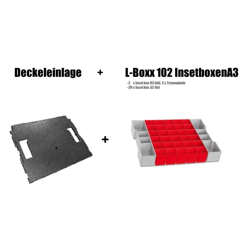 InsetBoxen und Deckeleinlage für die L-BOXX 102