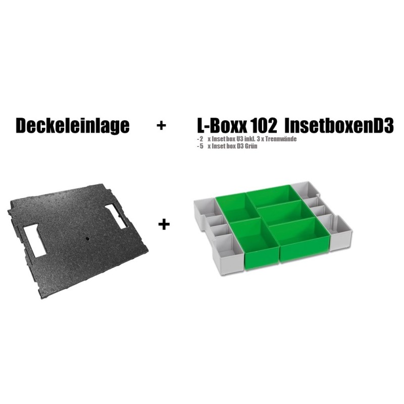 InsetBoxen D3 und Deckeleinlage für die L-BOXX 102