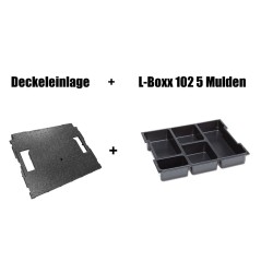 InsetBoxen 5 Mulden und Deckeleinlage für die L-BOXX 102