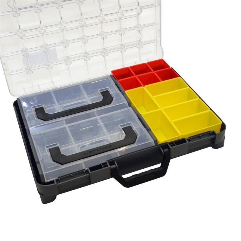 Insetboxen-Set WZ für BOSCH SORTIMO Systembox T-BOXX anthrazit Deckel transparent