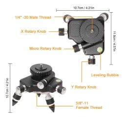 Firecore F93T-XG 3D Li-ion Akku Kreuzlinienlaser im Tasche mit Empfänger FD20, Ministativ und Laser Brille